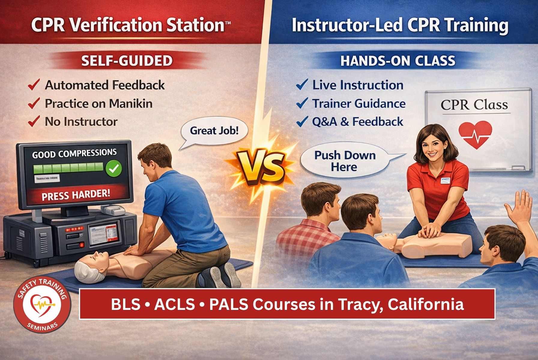 BLS • ACLS • PALS Courses in Tracy, California