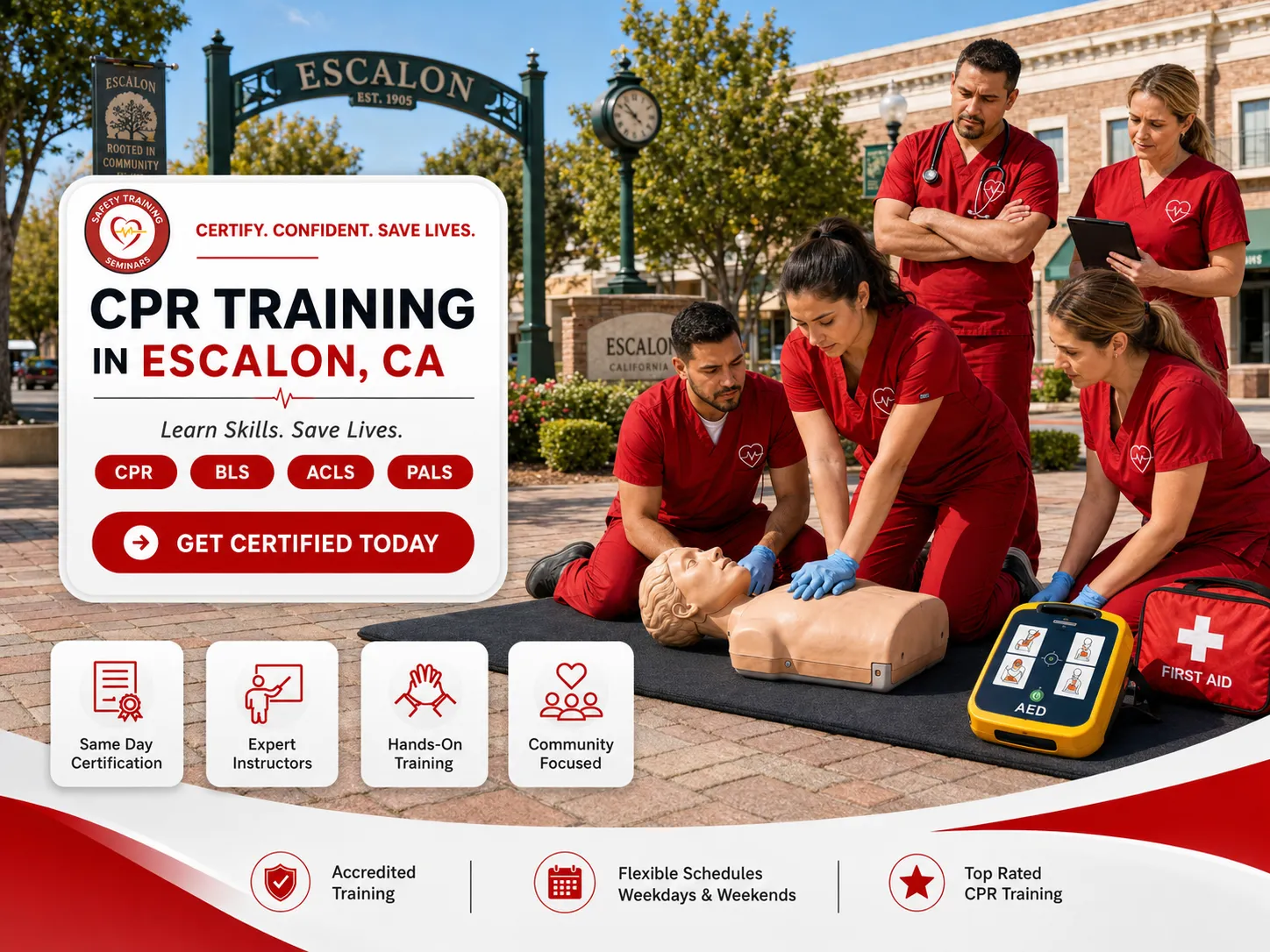 BLS, CPR, ACLS & PALS Training Near Escalon, CA
