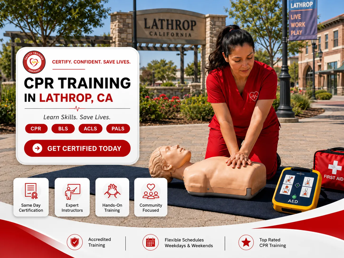 CPR, BLS, ACLS & PALS Certification Classes in Lathrop, CA