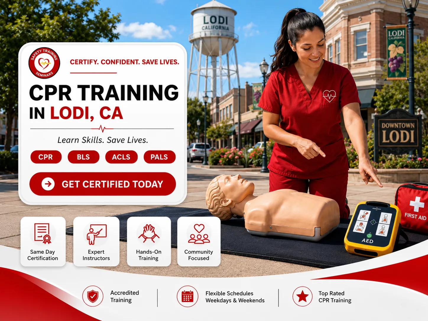 CPR BLS, ACLS & PALS Certification Classes in Lodi, CA