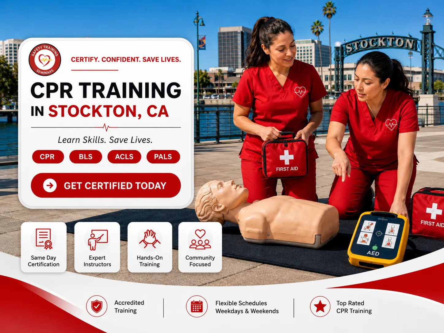 CPR BLS, ACLS & PALS Certification Classes in Stockton, CA
